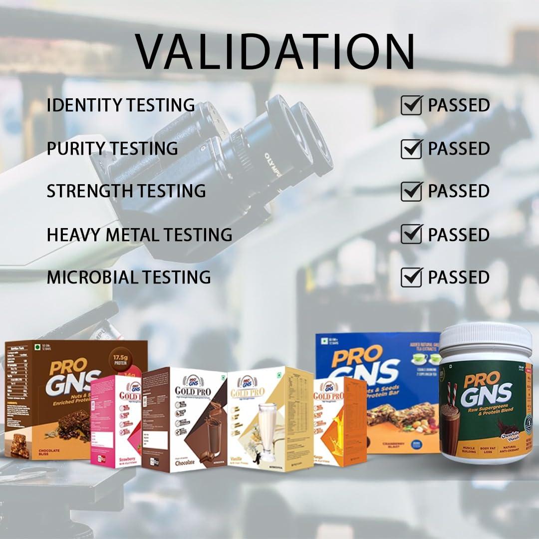 ProGNS ProGNS Gold Pro Whey Protein Powder Sachets | Protein 25g & Fibre 4.2g per serving | Chocolate Flavour (42g x 10 Sachet)