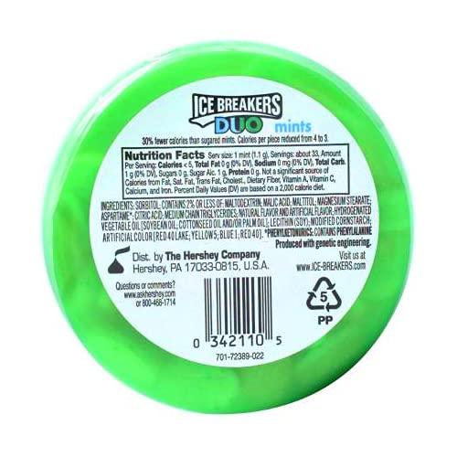 Ice Breakers Ice Breakers Duo Fruit + Cool Watermelon, 2 x 36 g