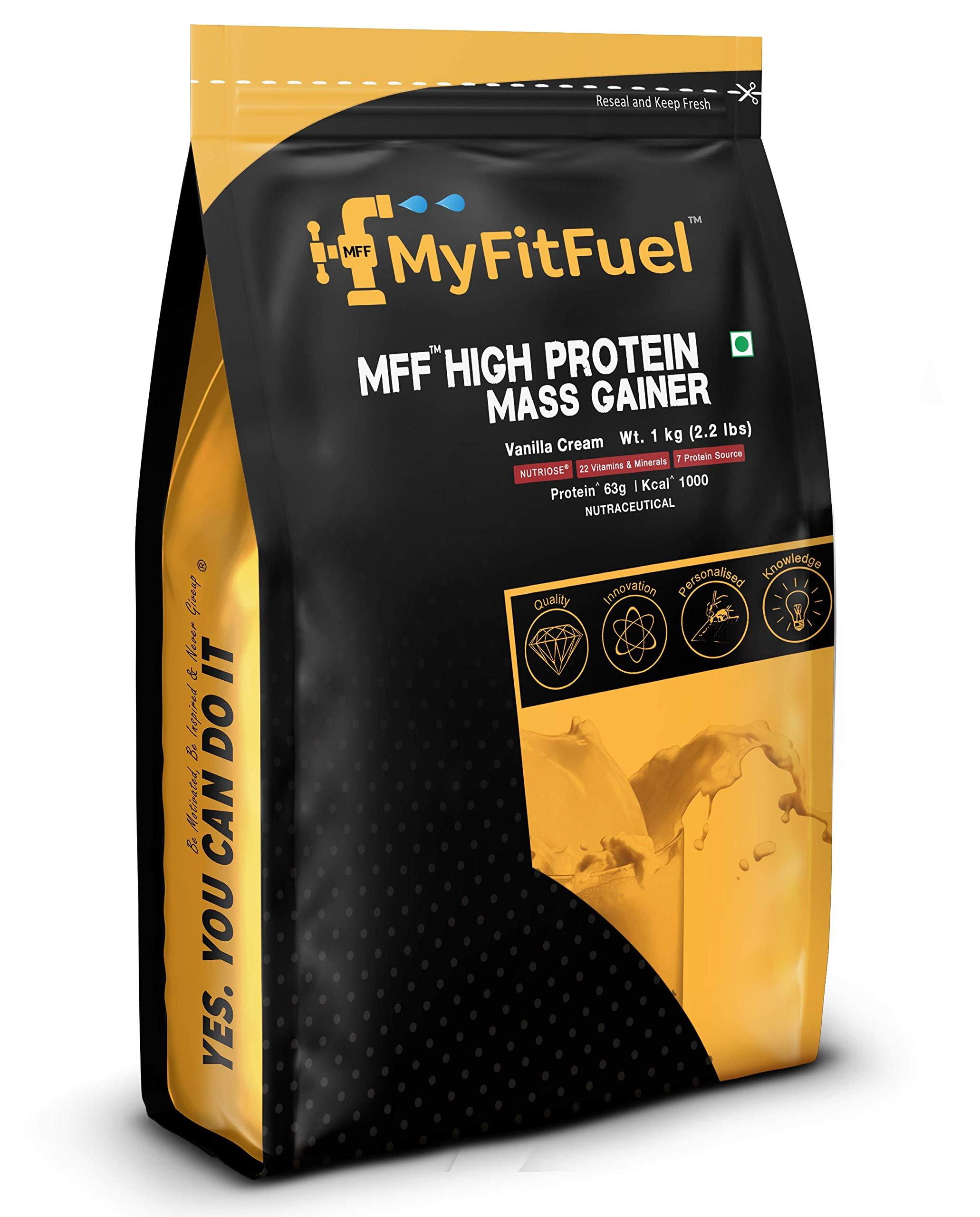 MyFitFuel MyFitFuel MFF High Protein Mass Gainer 1 kg (2.2 lbs) Vanilla Crème