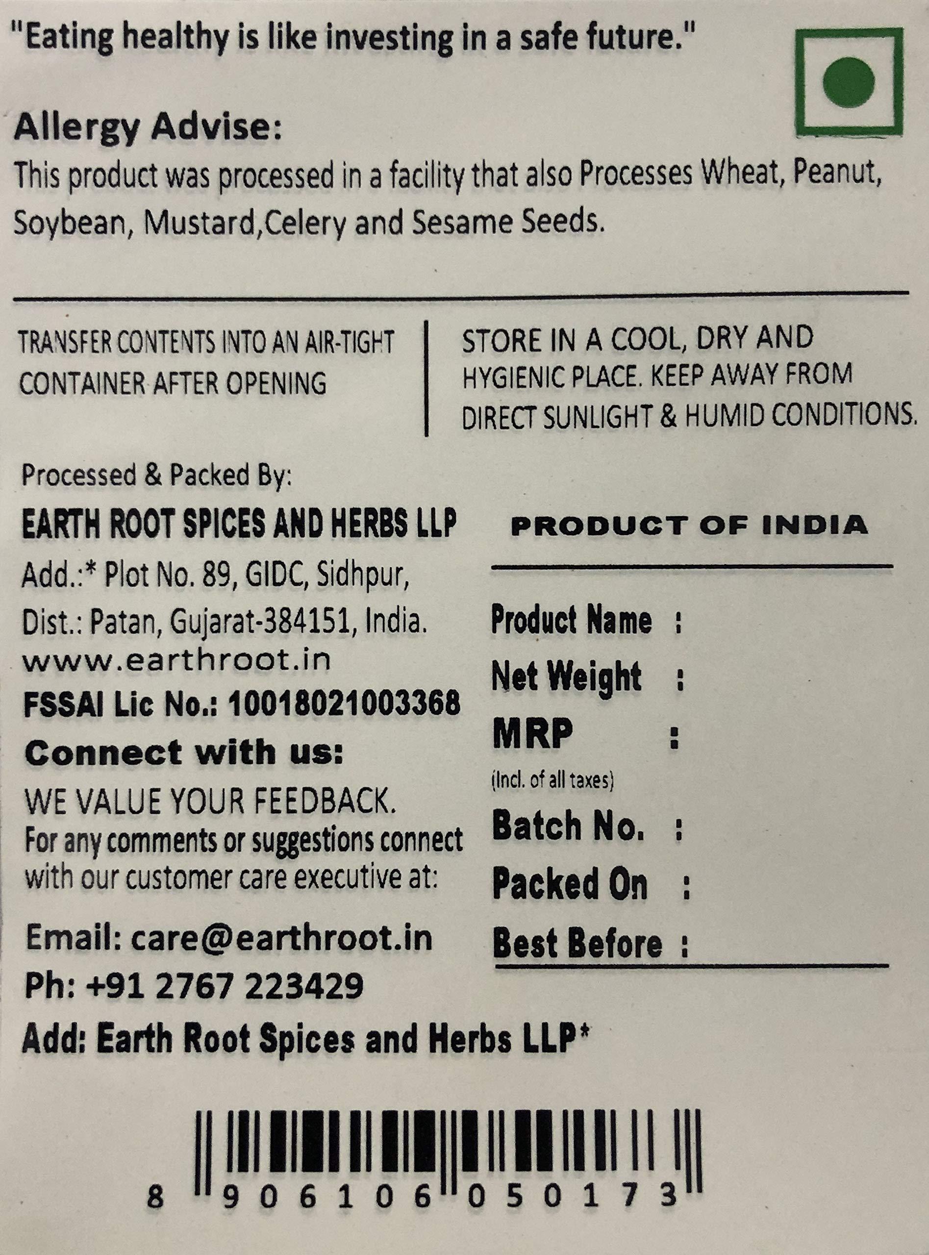 EARTHROOT EarthRoot Natural Whole White Pepper 100 gm | Safed Mirch | Sabut Safed Mirch | White Pepper corn | Can be used in various dishes | Herbal seeds