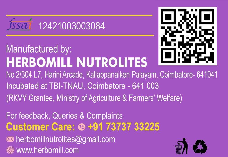 HERBOMILL NUTROLITES Herbomill Nutrolites Chocolate Nut Muesli: Delicious Multigrain Breakfast (250g) - Rich in Protein & Fiber