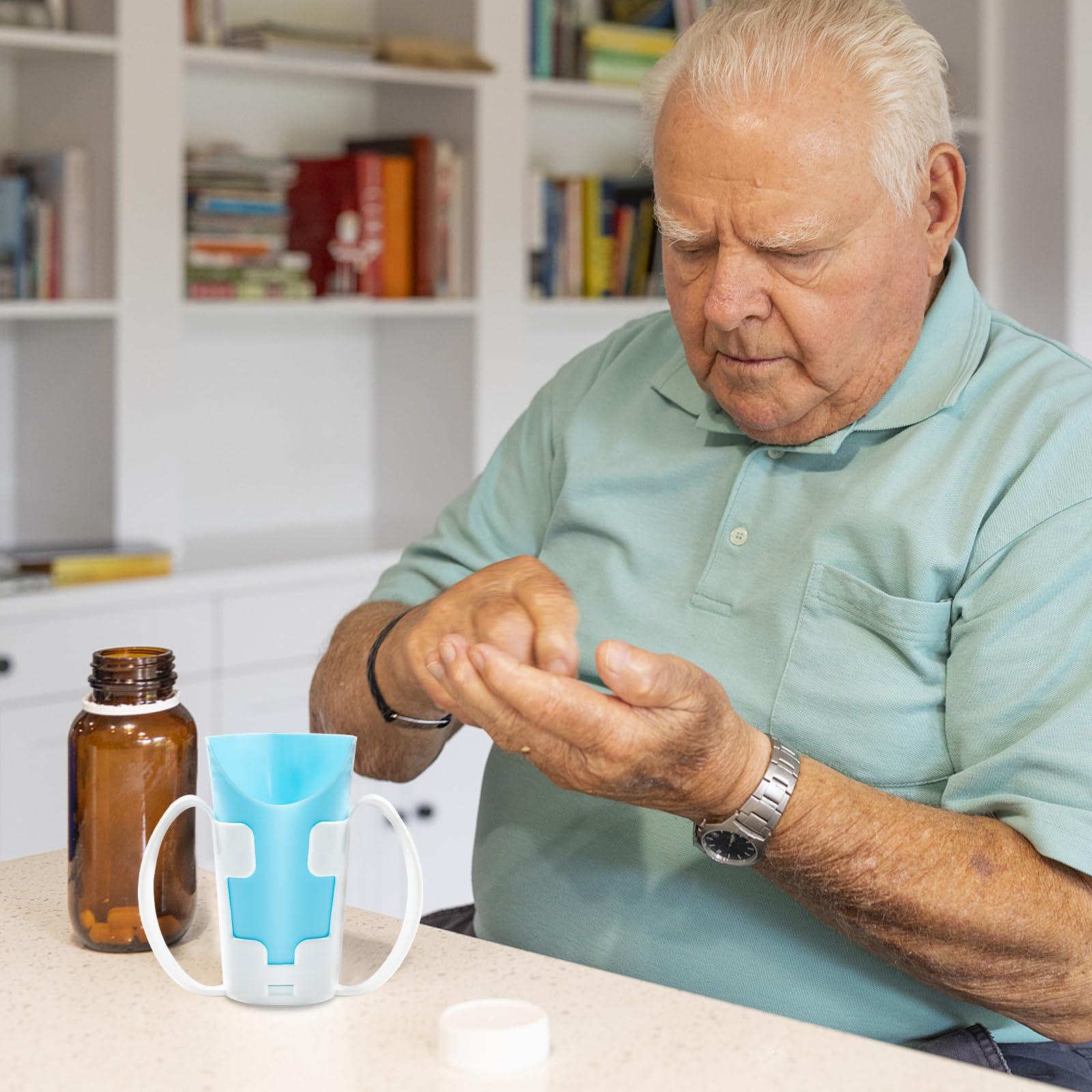 JFGLORIX JFGLORIX Nosey Cups,Elderly Care Cups,Cups for Physical Therapy Recovery and Rehabilitation,Nosey Cups with Holder 8.7oz