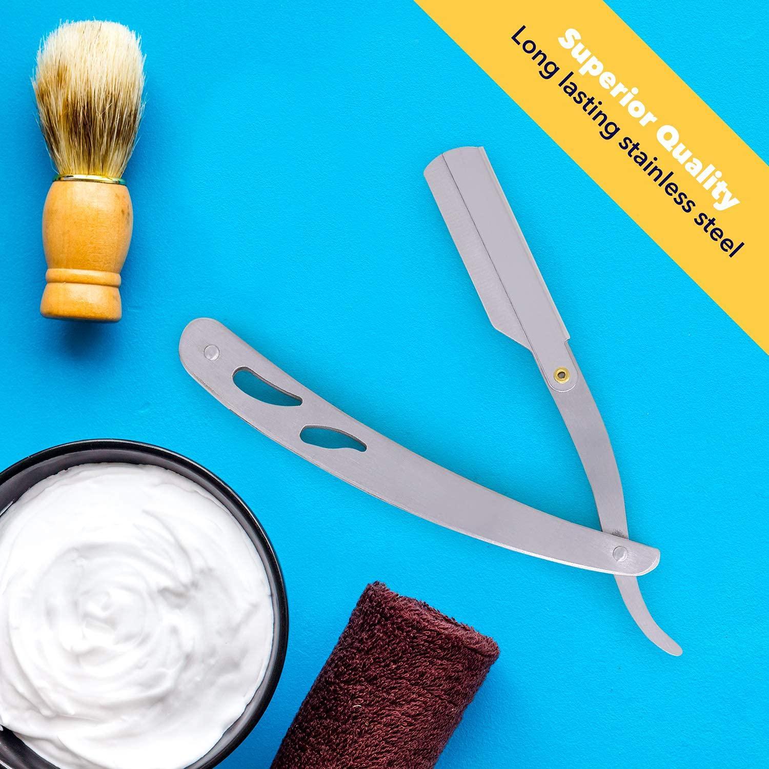 JOMLY JOMLY Straight Razor,Professional Folding Straight Razor For Men Stainless Steel Beard Shaver Hair Removal Tool,For Barber Straight Razor