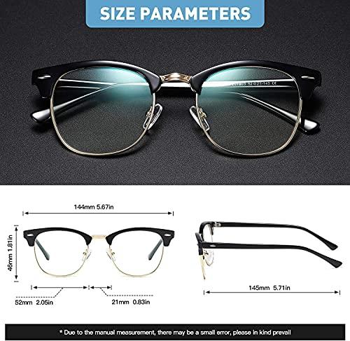 CREEK CREEK Blue Light Blocking Blue Cut Anti Glare Round Glasses Men and Women for Eye Protection from UV by Computer/Tablet/Laptop/Mobile