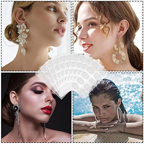 Sichumaria Earring Lobe Support Patches:Earring Support Patches Large Earrings Support Sticker Reduces Strain Ear Patches for Heavy Earrings Men Women Long Time Wear Earrings (100 Patches)