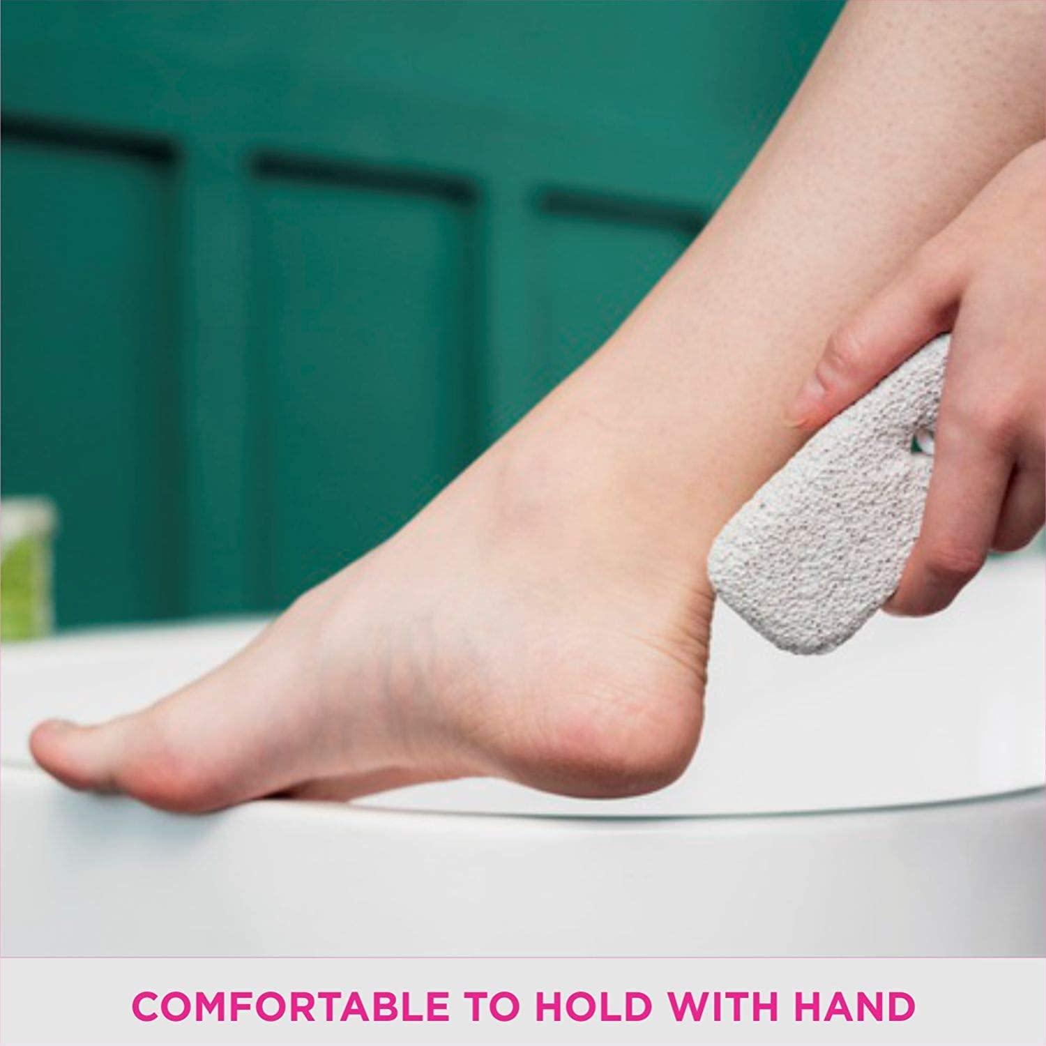 Red Square Pumice Stone 2 Pcs, Natural Lave Pumice Stone for Feet/Hand, Small Callus Remover/Foot Scrubber Stone for Men/Women - Multicolor (heart)