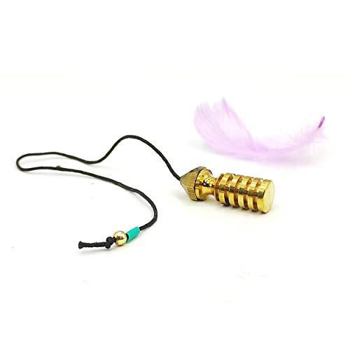 Plus Value Plus Value Brass Premium Metal Dowsing Pendulum for Professional Dowsers Vastu Feng Shui & Reiki Energy Healing Experts (4 Charts & Jute Bag)