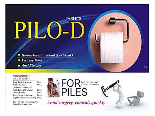 Drugs Laboratories Drugs Lab PILO-D Piles Relief - 100 Tablets