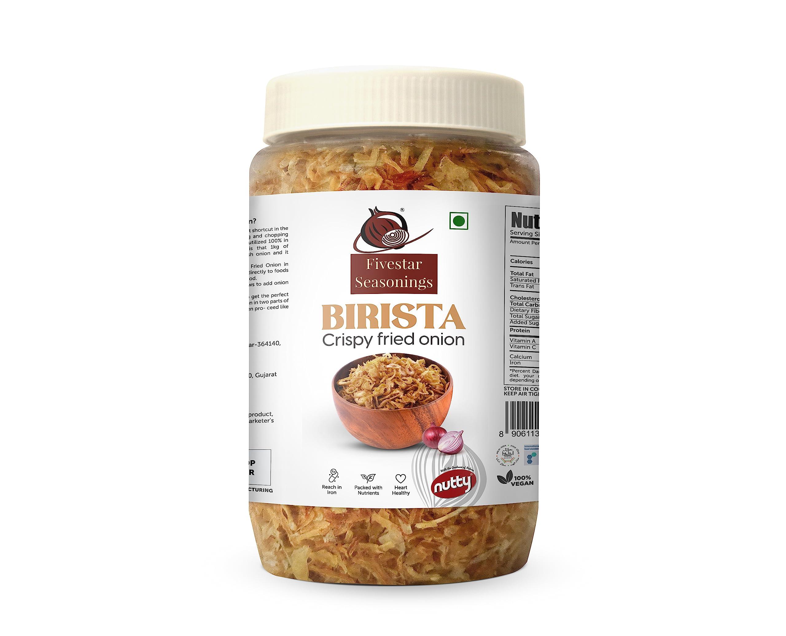 NUTTY BIRISTA Crispy Fried Onion 250g (Pack of 4 Pcs) Seasonings