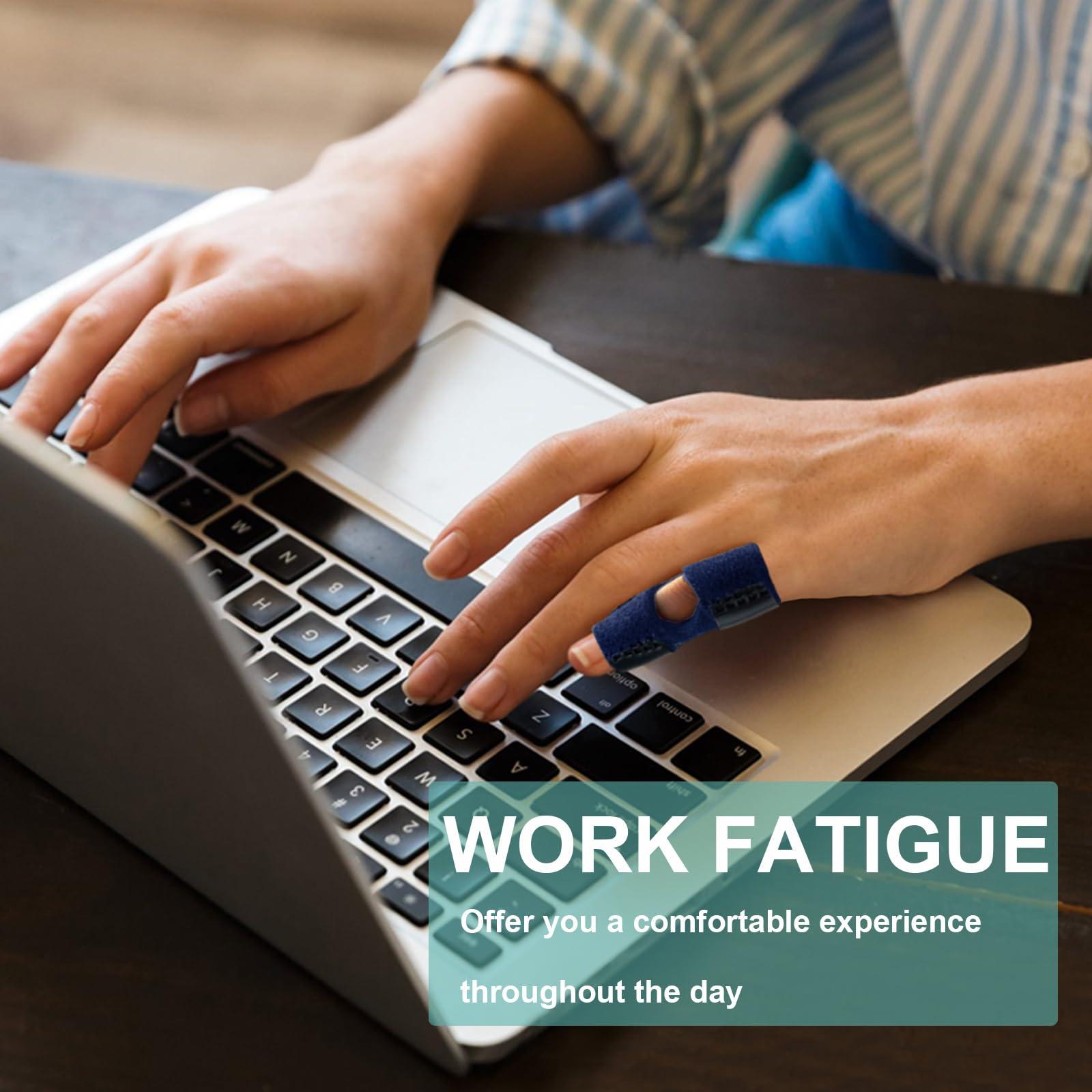 GenetGo GenetGo Little Pinky Finger Splint Brace for Trigger Mallet Finger Broken Finger, 2 Pack