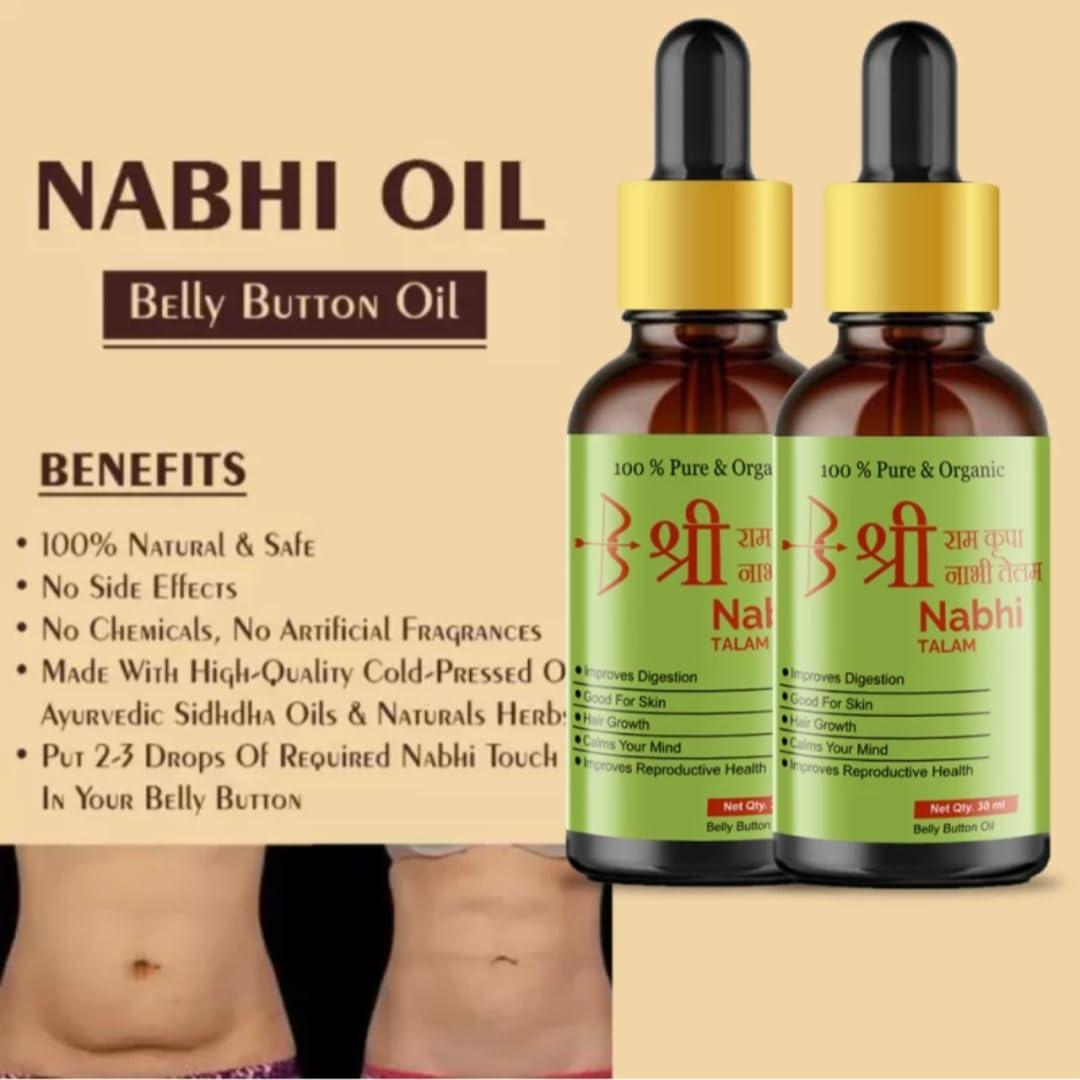 Actiwow Actiwow Ramban Ayurvedic Nabhi Herbs Oil Multi-Benefit Belly Button Oil (Pack of 2)