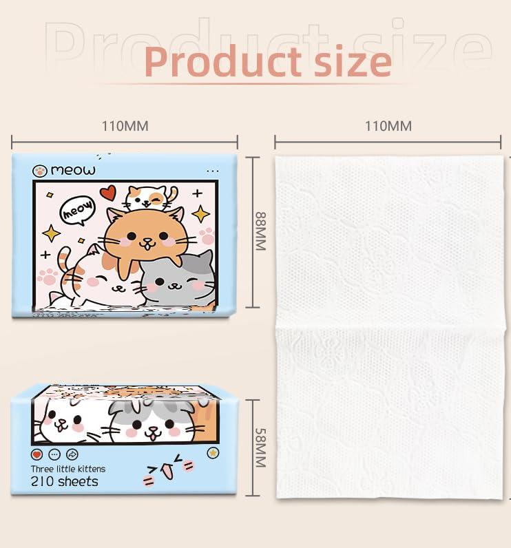 DC DECORIO- A UNIQUE PRODUCT RANGE DC DECORIO Tissue Paper (3 Ply, 210 Pulls) | Pack of 10 | 100% Skin-safe Sleek Tissue for Car, Bathroom, Bedroom, Office Random Color