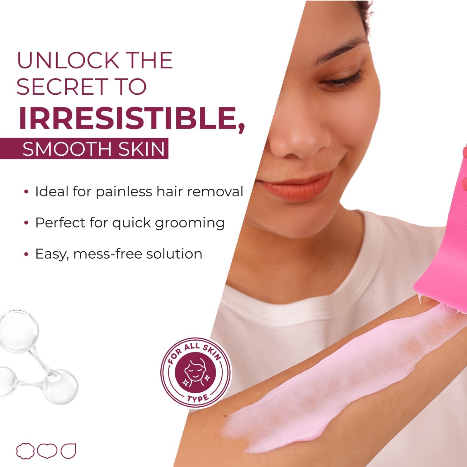 Alite Alite Hair Removal Cream for Women Combo Pack of 2 (60g Each) - with Rose Water and 5 Minutes Advanced Formula| Mild Formulation for Pain Free Hair Remove - Hair Remover - Hair Removing Cream