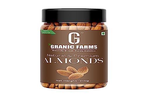 GRANIC FARMS Granic Farms Dry Fruits Combo Pack of Almonds, Cashews, Raisin, Afghani Anjeer(Jar Pack) (200g * 4) .8Kg, Hampers for Employees, Dry Fruits Gift Pack and Dry Fruits for Family.