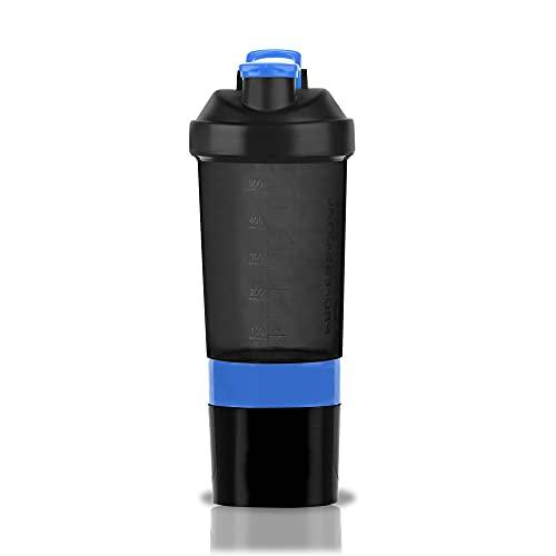 RAINBOW58 RAINBOW58 Spider Shaker Bottle 500ml For Pre-Post Workout Supplement Protein Shake Gym Sipper Bottle|Gym Bottle for Protein Shake/Sipper Bottle For Men & Women (Blue)