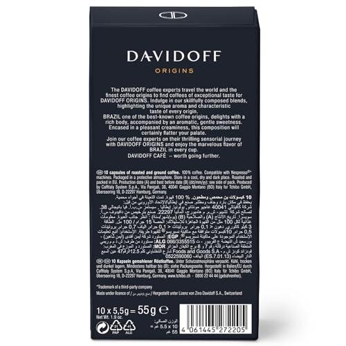 Davidoff Davidoff Origins Brazil Coffee 8/12 Intensity 10x Capsules, 1.94 oz 55 g