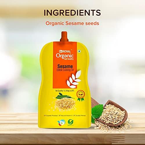 BB Royal BB Royal Organic Cold Pressed Sesame Oil - 1 L (Gingelly Oil)