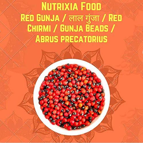 NavaFresh Basics Red Gunja Seeds -??? ????? -Red Chirmi -Gunja Beads - Abrus precatorius (500 Gms)