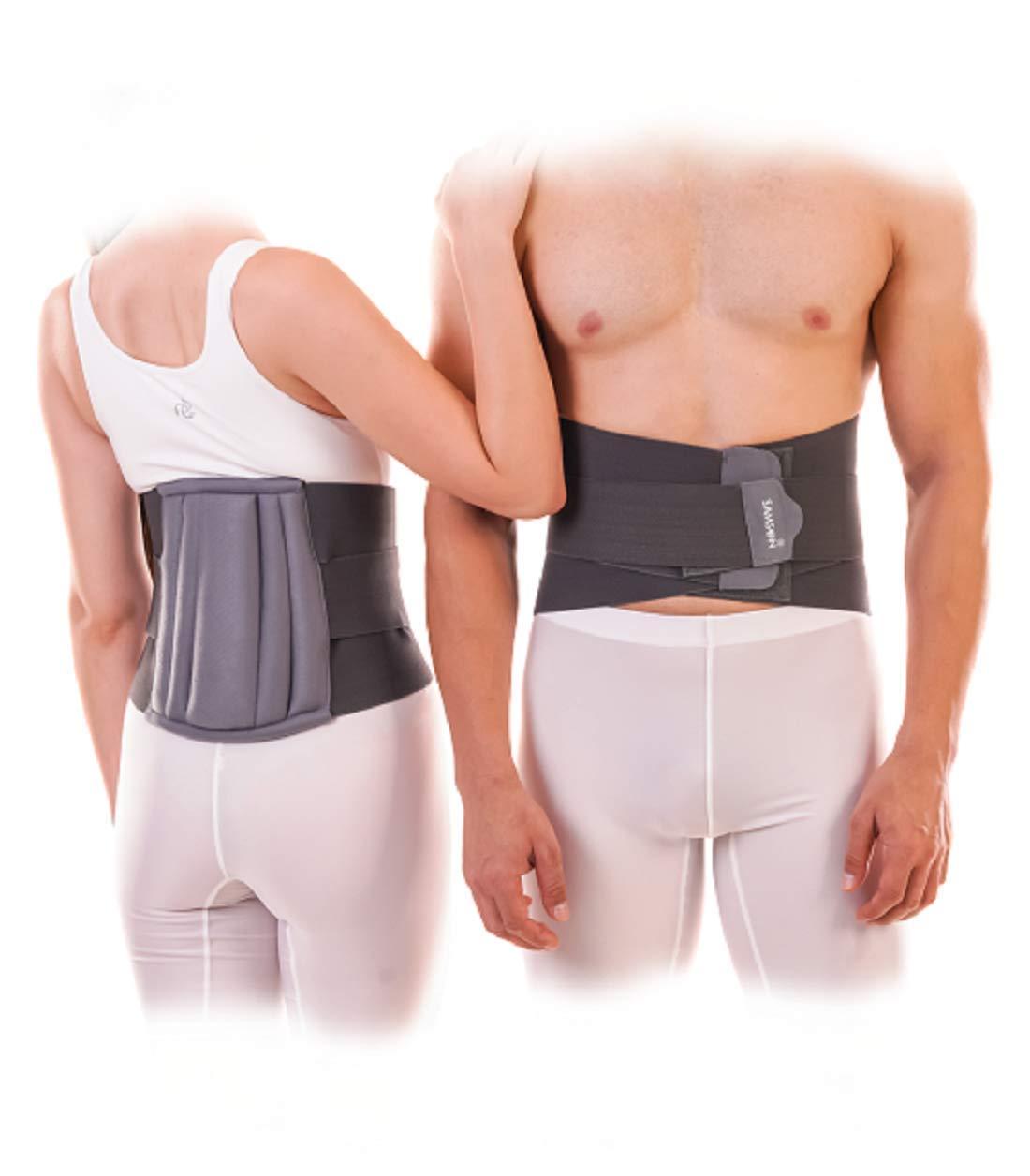 Samson Orthotics Samson Lumbo Sacral Belt (Double Support) - Light Weight, Long Life, Custom Fit (For Vertebral Fracture, Spinal Injuries, Lumbar Spondylitis & Postural Fatigue) (For Women & Men) (Size : XXXX-Large, 5