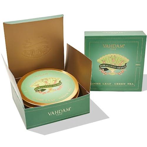 VAHDAM VAHDAM Himalayan Green Tea Gift Set | 100% Natural Ingredients, Packed and Sourced in India | Tea Gift Pack, Festive Gift Pack, Luxury Gift for Any Occasion