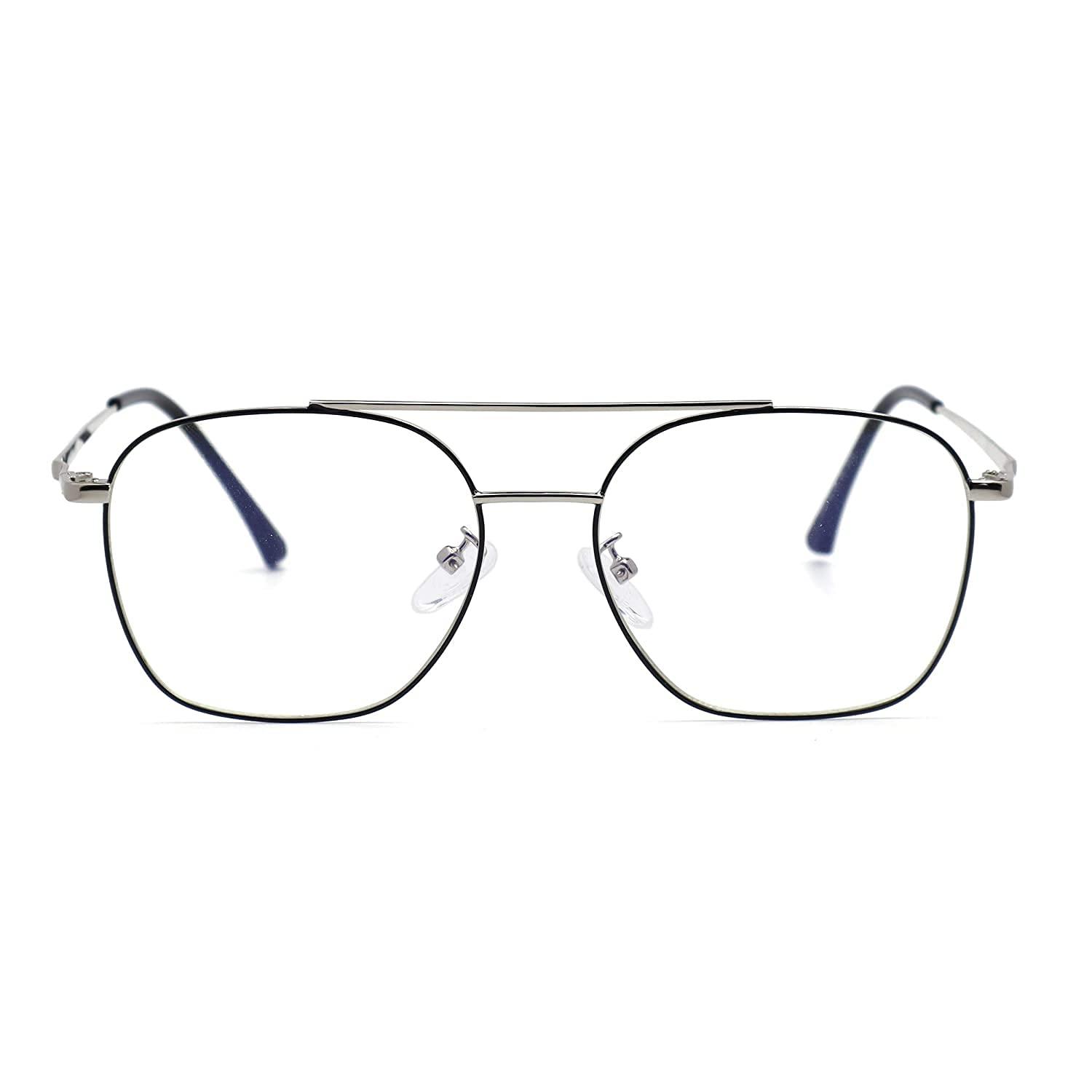 DESIZER DESIZER Desire Unisex Square Eyeglasses Reading Zero Power Blue Light Blocking Computer Eye Protection Glasses Anti Blue Ray Eyewear