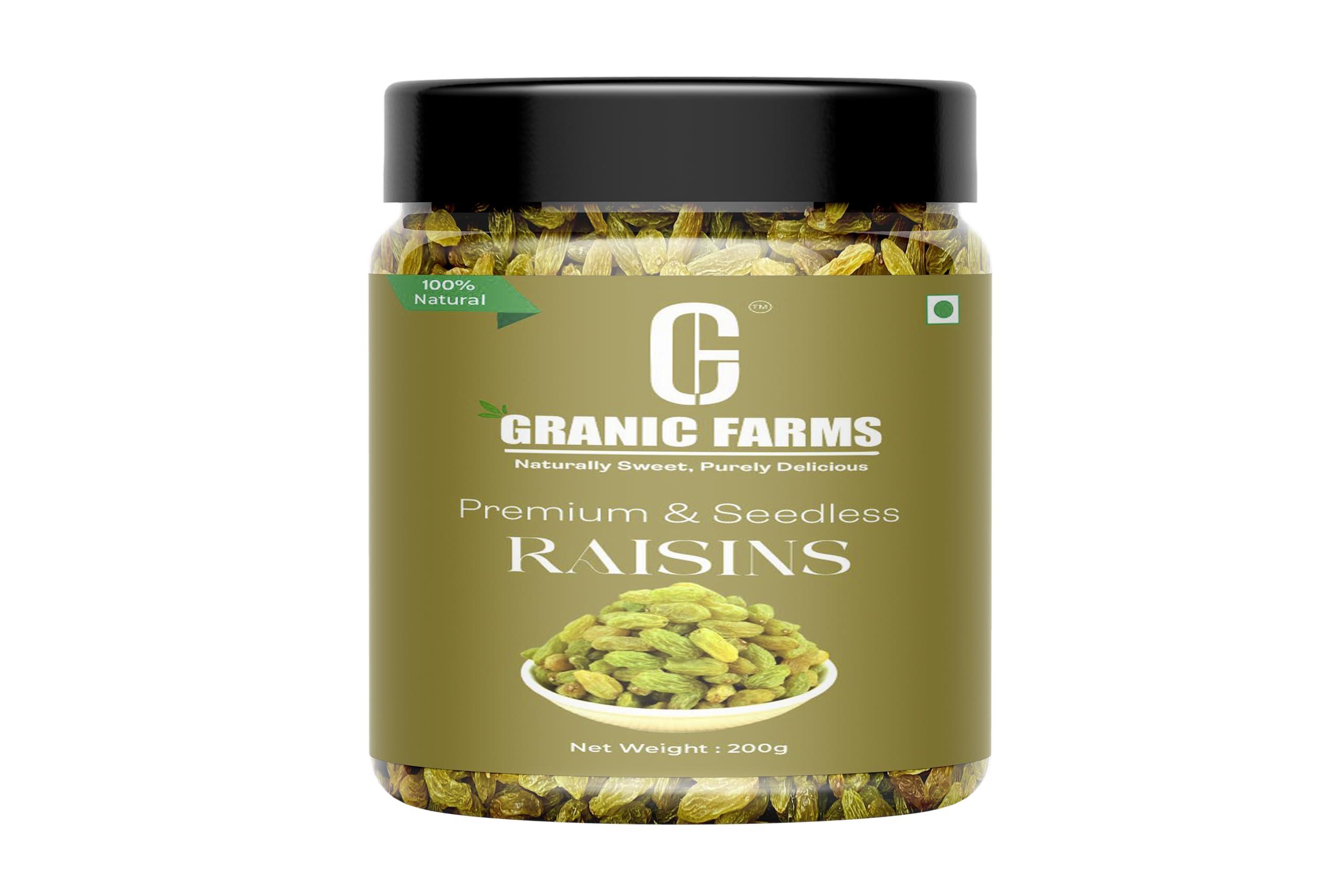 GRANIC FARMS Granic Farms Dry Fruits Combo Pack of 1.2kg | Almonds | Cashews | Pistachios | Raisins | Anjeer | Mixed Nuts| 200gram Each - All Premium Fresh and Healthy| Hampers for Employees, Dry Fruits Gift Pack|