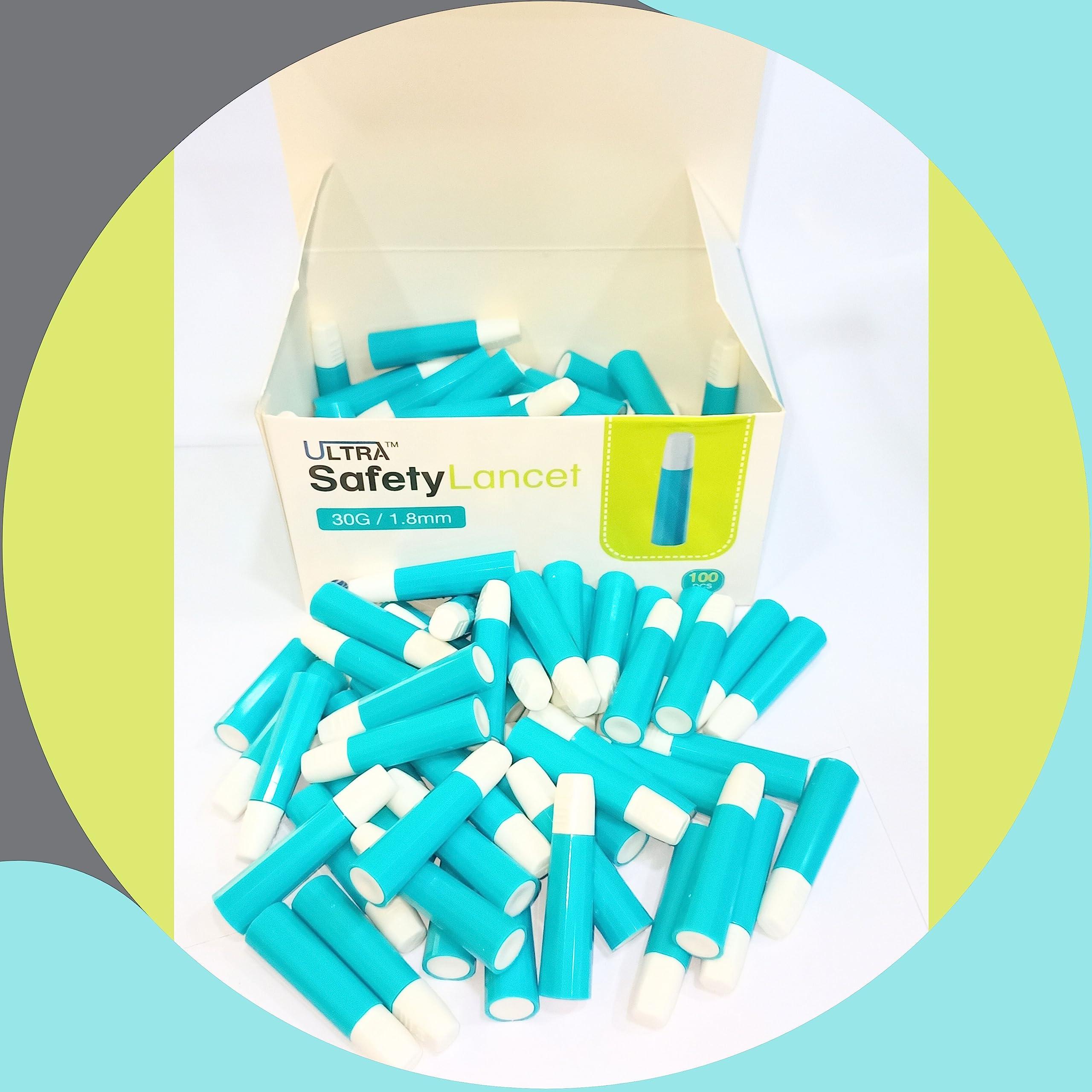 SD Codefree SD Codefree Blood Glucose Monitoring Glucometer machine with 100 Codefree Strips 100 Safety Lancet combo - Multi