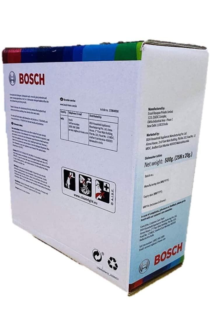 Bosch Bosch Dishwasher Tablets (25 Tablets) 500gm