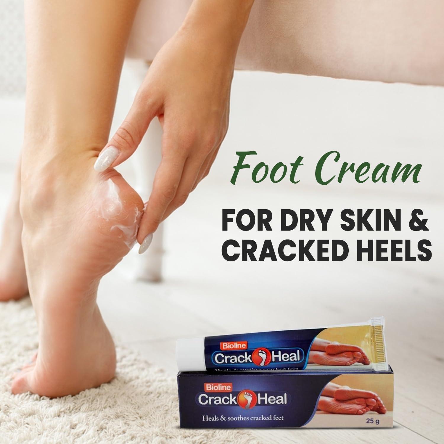 BIOLINE BIOLINE Crack Heal Foot Cream For Dry Skin & Cracked Heels - 50 g Each (Pack of 6)