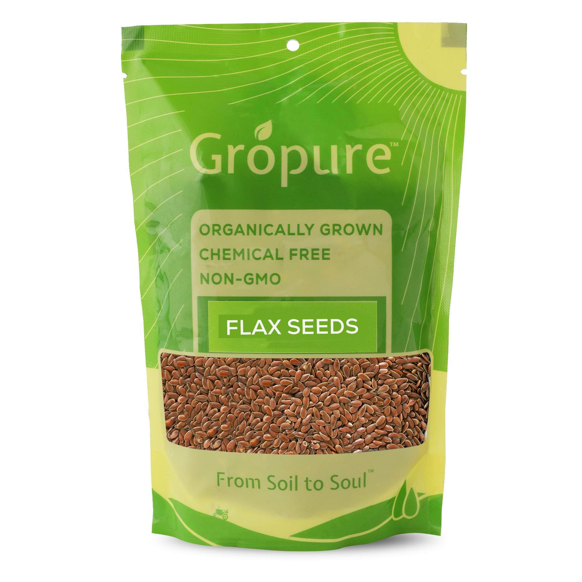 Gropure Organic: From Soil to Soul Gropure Organic Flax Seeds, 400g