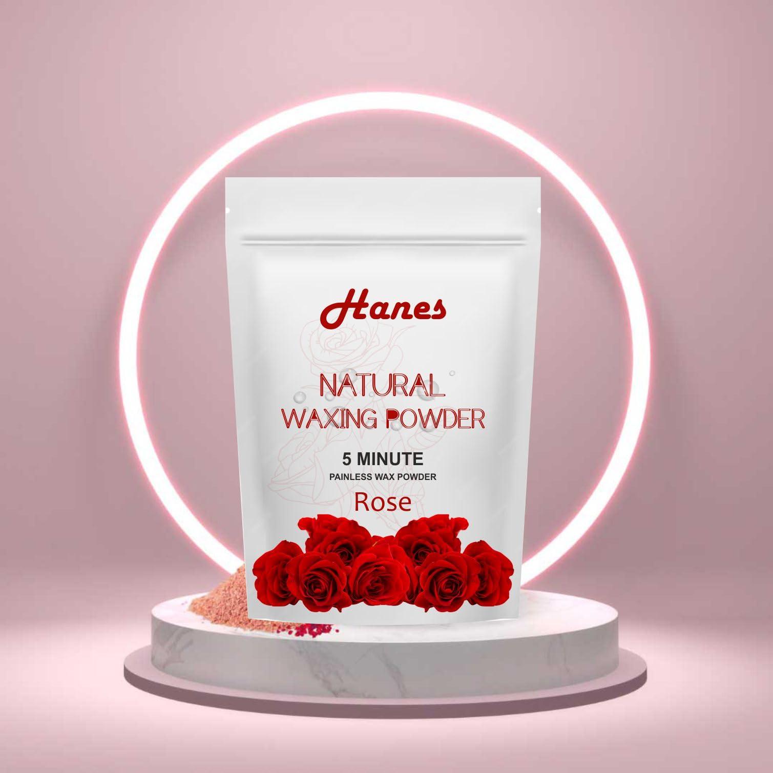 Hanes Hanes Women Organics Herbal Wax Powder For Hair Removal, 15 Min Instant Painless Natural Waxing Powder All Types Of Hair Skin Hands Legs Underarms Bikini(100 Gm, Red)