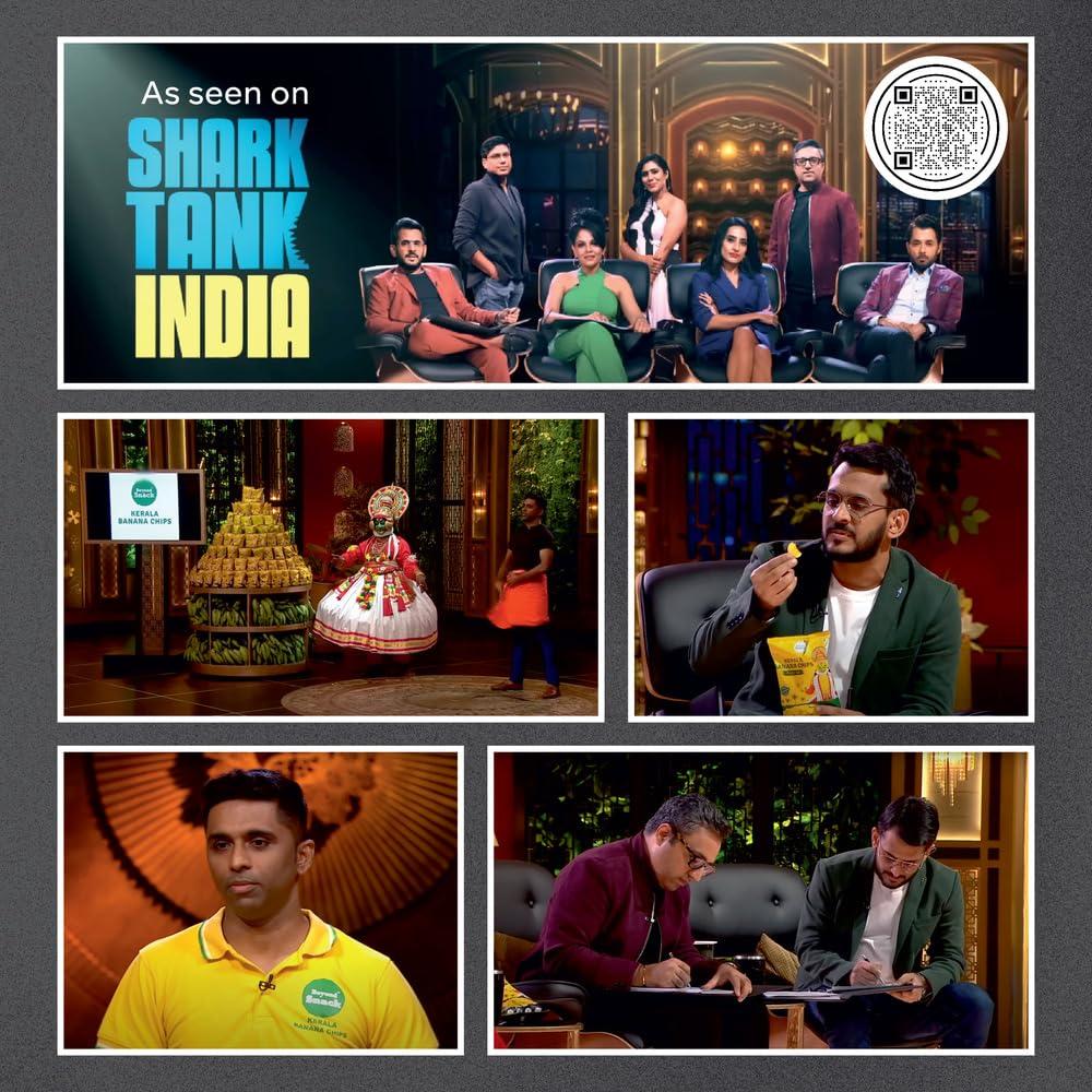 Beyond Snáck Beyond Snack Kerala Banana Chips Thin Crunch Crispy Snacks 600g (100g*6packs) - Party Pack (600gm (pack of 6), Original Style)