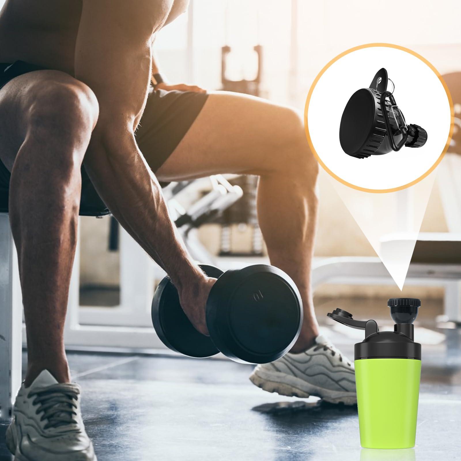 Tantanle 2 Pack Protein Powder Funnel, Portable Protein Powder Keychain, 50ml Protein Powder Holder, Protein Powder Container for Workouts, Fitness and Traveling