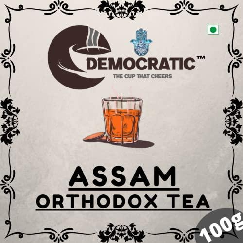 Generic DemocraticTea Assam Organic Orthodox Tea Golden (Bold, Rich Aroma, 50gram)