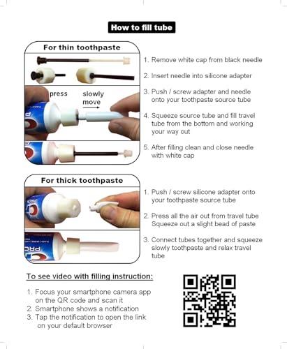 Bagdent Travel Toothbrush Kit, Refilllable Mini Tubes, Universal Filling Adapters, Backpacking, After Lunch Brush, TSA Compliant