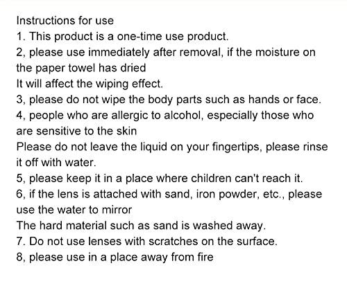 BRAINLE BRAINLE Lens Cleaning Wipes, Eye Glass Cleaner Tissues, Anti-Fog, Aqua Lens Cleaner for Spectacles, Cleans Glass lens solution and Plastic, Camera Cleaning Kit, iphone cleaning kit(100 Count)