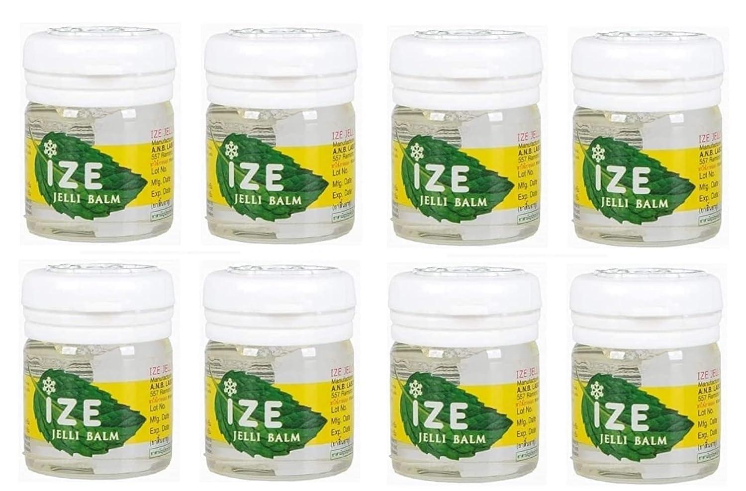 Generic IZE Jelli Jelly Balm II Inhalation Relieve Dizziness & Insect Bites Travel 7g (Pack of 8)