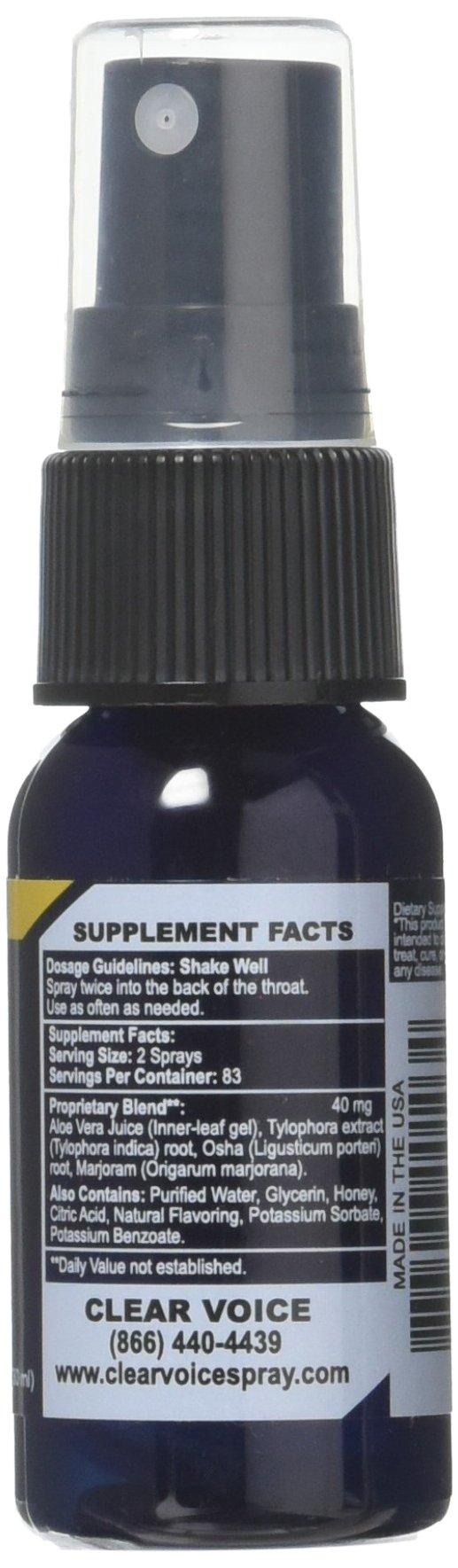 Clear Voice Clear Voice Vocal Spray Honey Lemon