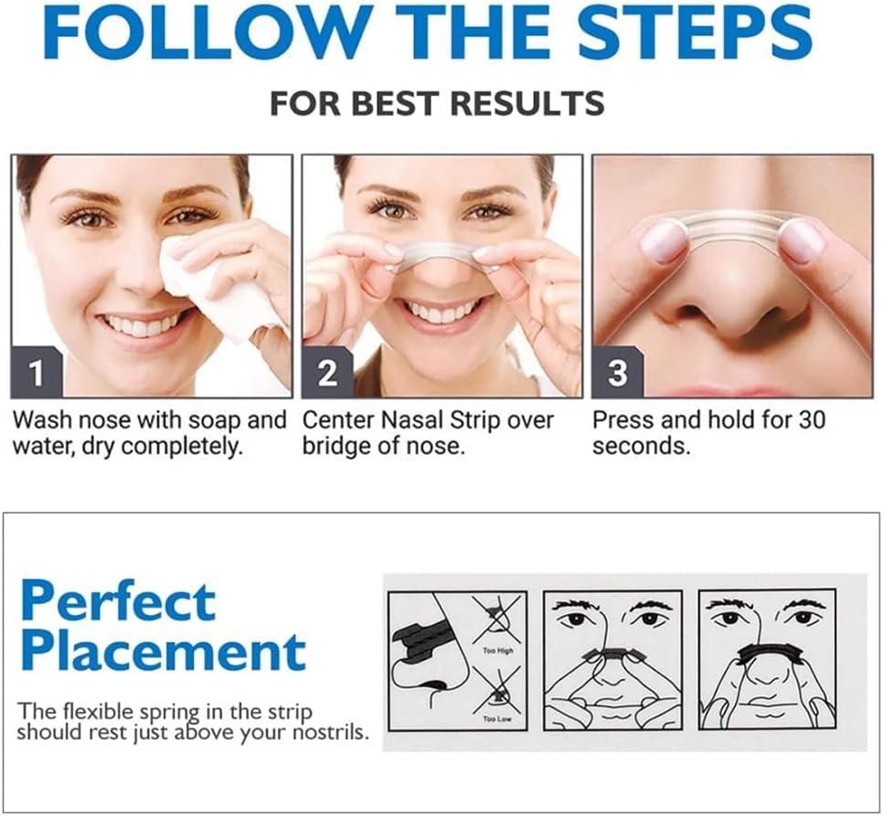 Dazzliq Dazzliq Nasal Strips, Open Your Nose Breathe Better And Sleep Better, Nasal Strips To Reduce Snoring, Congestion From Colds And Allergies Anti Snoring Device Men & Women Improves Sleep- 10 Pcs