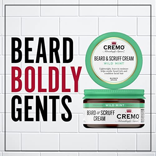 Cremo Cremo Beard & Scruff Cream, Astonishingly Superior, Best for all Lengths of Facial Hair, 4 oz Can