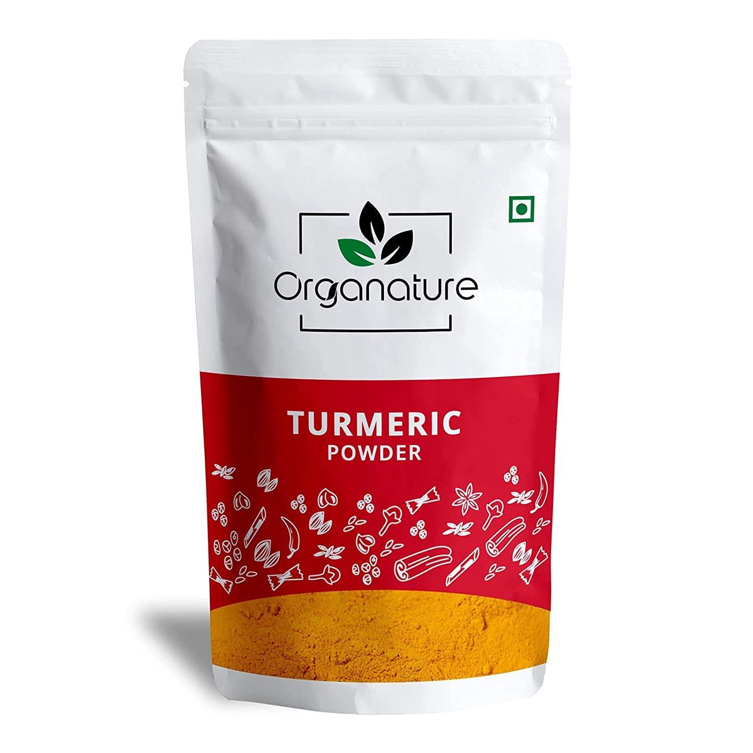 Organature Organature Natural Turmeric Powder | Haldi Powder | High High Curcumin Content Haldi Powder | Immunity Booster (400 Grams)
