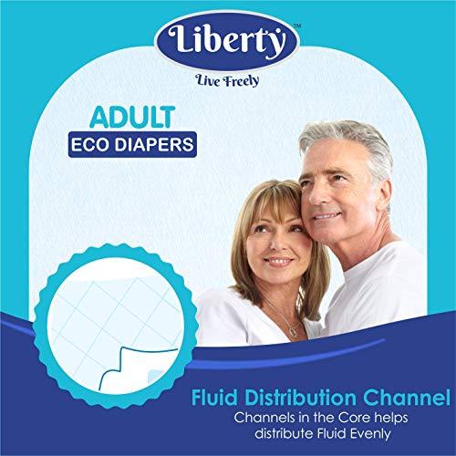 Liberty Liberty Adult Diaper, Medium -30 Count (3 Pack * 10 Pcs) (76-101 Cms || 30-40 Inch)