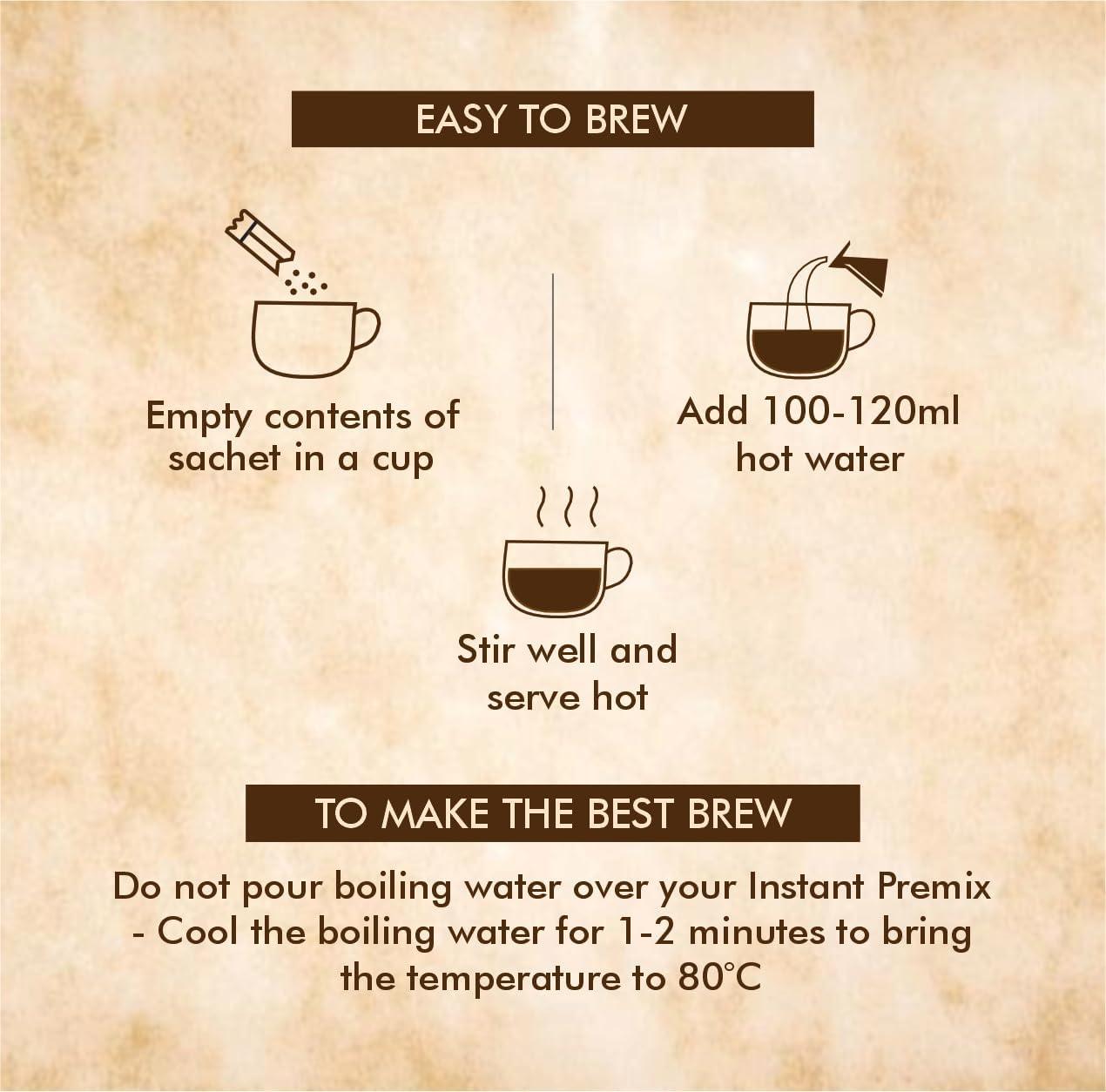 Octavius Octavius | Indian Masala & Coffee 2 in 1 Premix Tea & Coffee -50 Pouches | Economy Pack | Readymade Tea Mix | Ready Tea & Coffee | Premix Tea Powder | Instant Tea | Tea Premix | Economy Pack -(15Gm X 50 Sachets)