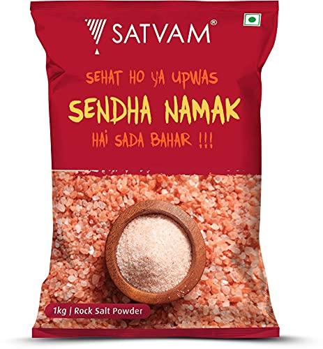 SATVAM Satvam Rock Salt (Pack of 5)|(5 * 1kg) | Pink Salt | Sendha/Sindhav Namak