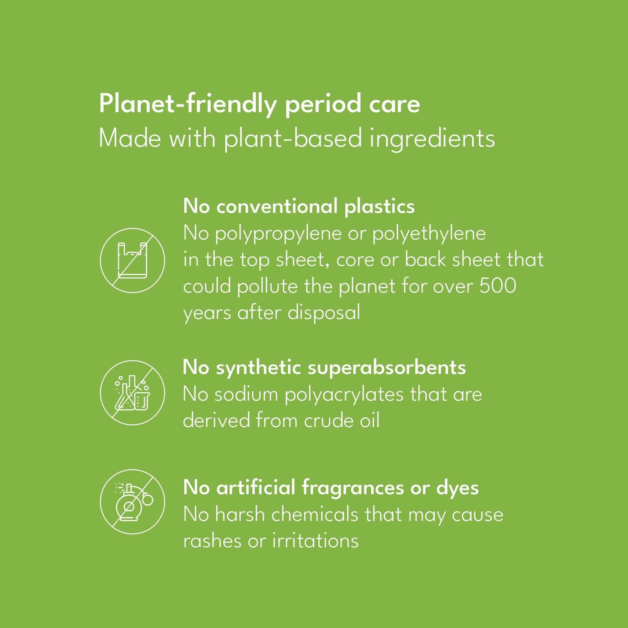 Sparkle Sparkle Biodegradable Sanitary Pads for Women - 24 Pads (Pack of 4), Size - Overnight || Plastic-Free || Unscented || Zero Toxins || Rash-Free || Super Soft Comfortable Top Layer