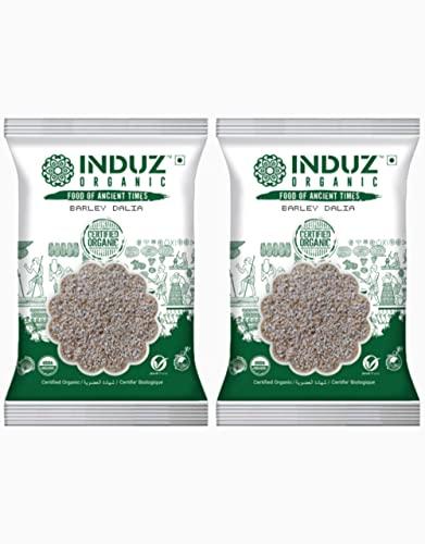 Induz Organic Induz Organic Barley Dalia / Jau Dalia, 500g - 100% Organic Healthy Dalia (Pack of 2)