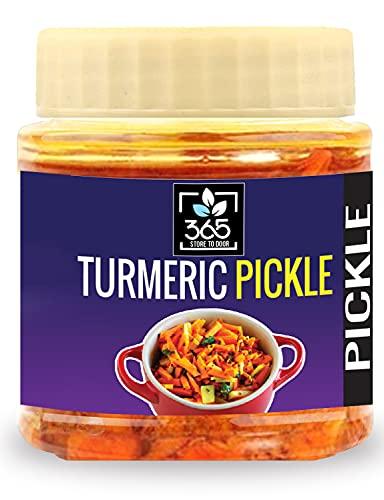 365 STORE TO DOOR 365 STORE TO DOOR Turmeric Pickle, 500g |Haldi Ka Achar | Homemade, Low Sugar, No Preservatives, No Oil | 100% Pure & Hygiene | Immunity Booster | Ready to Eat