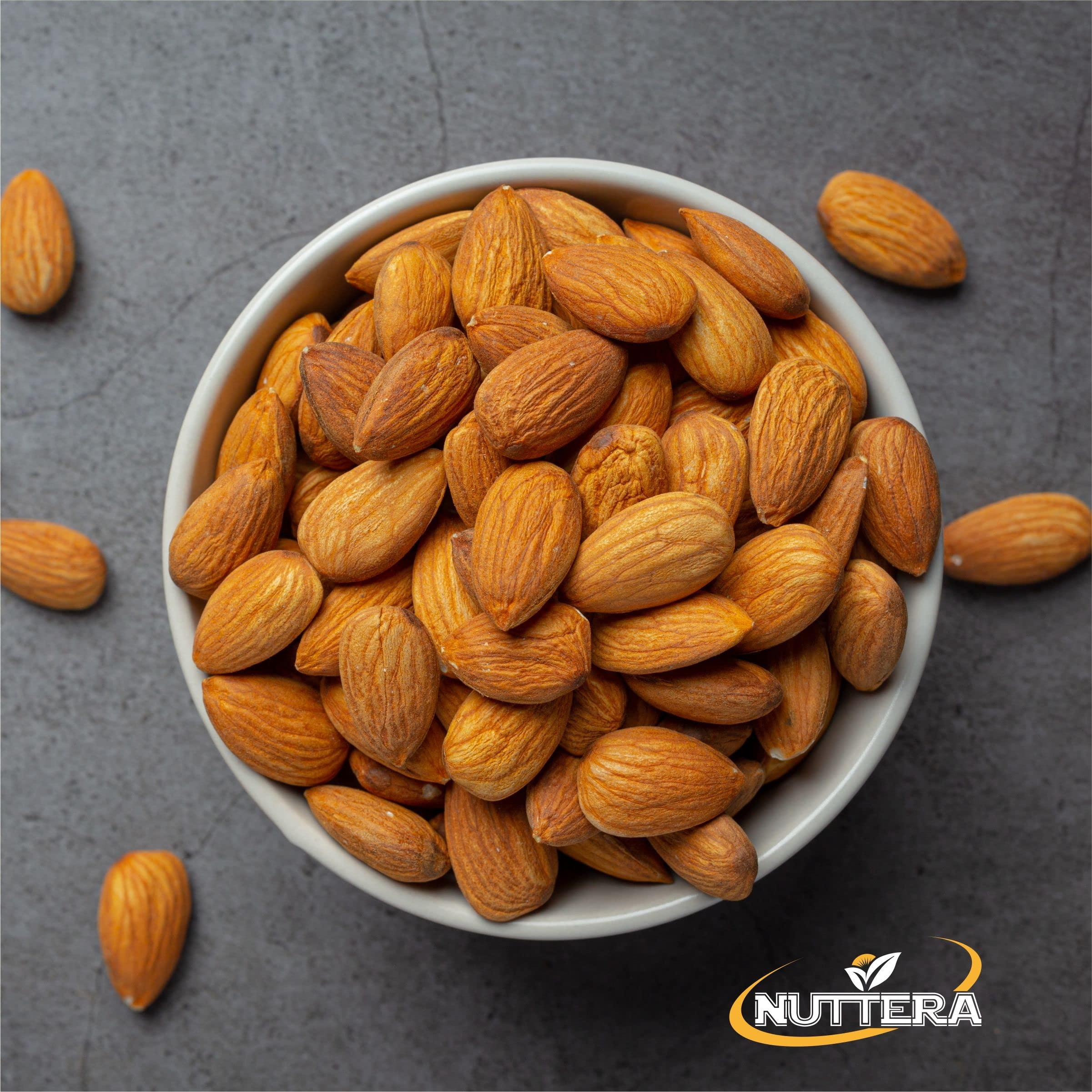 NUTTERA NUTTERA 100% Natural Premium Raw California Almonds 250 Gram | Dried | Nutritious & Delicious | Premium Badam Giri | High in Fiber | Rich in Vitamin E & Manganese | Dry Fruits | Whole Natural Badam