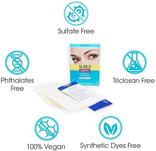 SURGI WAX Surgi Wax Eyebrow Ready To Use Wax Strips 28 Strips, 2 Pack