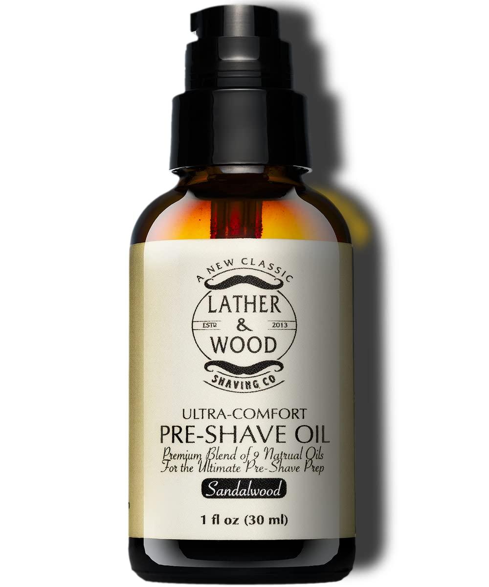 Lather & Wood Shaving Co Lather & Wood Shaving Co. Sandalwood Effortless Smooth Irritation-free Pre-Shave Oil